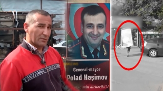Polad Həşimovun plakatını yanğından xilas edən şəxs danışdı - VİDEO 