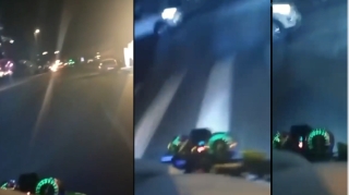 Polisdən qaçan moped sürücüsü qəzaya düşüb öldü - Görüntülər yayıldı - VİDEO 