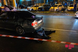 Yasamalda "BMW" piyadanı vuraraq öldürüb - FOTO