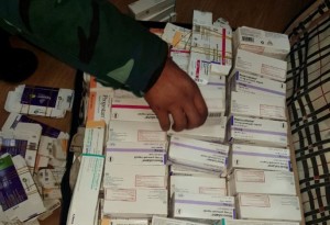 Avtomobildə külli miqdarda dərman preparatları aşkarlandı