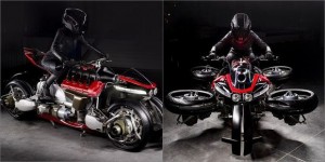 Uçan avtomobildən sonra uçan motosiklet də istehsal edildi - VİDEO  - FOTO