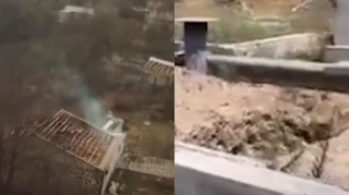 Laçından çıxan ermənilər qəbirləri dağıdırlar - VİDEO 