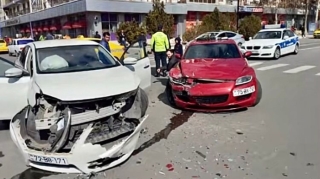 Naxçıvanda baş vermiş qəza sərnişinin kamerasına düşdü    - ANBAAN VİDEO