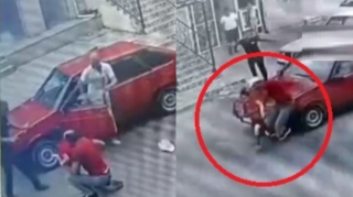 Tərtərdə piyada son anda azyaşlının həyatını xilas etdi - ANBAAN VİDEO 