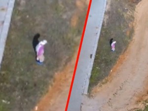 Həyatında ilk dəfə dron görən qadının reaksiyası güldürür - VİDEO