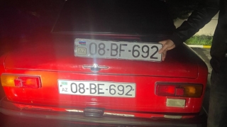 Avtomobilin dövlət nömrə nişanına müdaxilə edən sürücülər cəzalandırıldı  - FOTO