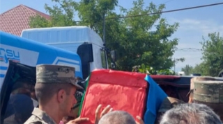 Azərbaycan Ordusunun şəhid olan əsgəri ilə vida mərasimi keçirilir - FOTO - VİDEO 