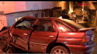 Əvvəl 6 maşına, sonra isə evin divarına çırpıldı – ŞOK VİDEO 