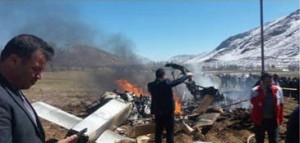 İranda vertolyot qəzaya uğradı - FOTO