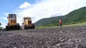 Qax-Zaqatala avtomobil yolu təmir edilir - VİDEO