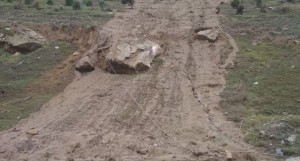 Badamdar - 20-ci sahə yolunun yaxınlığında torpaq aşınması baş verib - FOTO