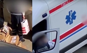 Bakıda təcili tibbi yardım maşınının sürücüsü zibil qutularını eşələdi, araşdırma başladı - RƏSMİ - VİDEO