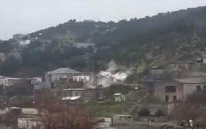 Bayılda sürüşmə anı kameraya düşdü - VİDEO