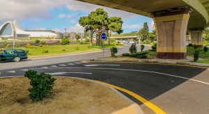 Bu yolda nəqliyyat şəraiti yaxşılaşdırıldı - FOTO