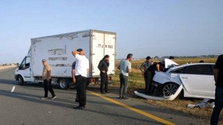 Masallıda qəza baş verib, yaralı var - FOTO