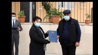 28 şəhid ailəsi və Qarabağ müharibəsi əlili evlə təmin olundu  - FOTO