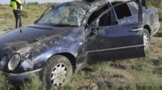 Naxçıvanda avtomobil aşıb, ər və arvad xəsarət alıb 