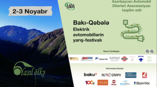 Bakı-Qəbələ elektrik avtomobillərinin yarış-festivalı - FOTO