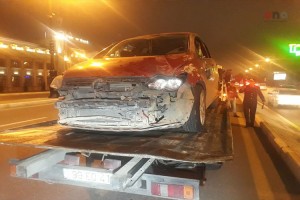 Bakıda yol qəzası: xəsarət alan var - FOTO + VİDEO