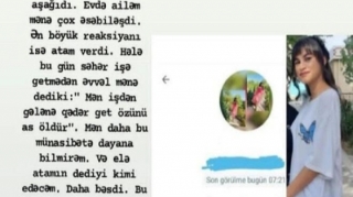 Atasının təzyiqinə görə intihar edən məktəbli ilə bağlı ARAŞDIRMA BAŞLADI 