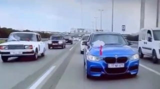 Toy karvanında avtoxuliqanlıq edən sürücü həbs edildi - FOTO - VİDEO