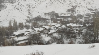 Biçənək kəndinə 43 santimetr qar yağıb - FOTOLAR 