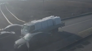 Bakıda eyni yolda baş verən iki qəzanın ANBAAN VİDEOsu 