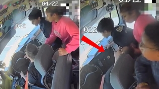 Sürücü huşunu itirsə də, şagirdlər özlərini itirmədilər – VİDEO 