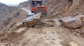 Ordubadda qaya uçqunu baş verdi - FOTO 