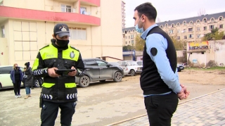Abşeronda polis tərəfindən gücləndirilmiş nəzarət tədbirləri davam etdirilir - VİDEO