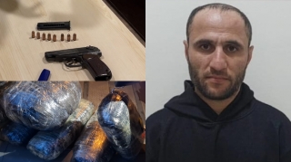 Lənkəranda 10 kiloqram narkotik və silah-sursat aşkarlandı - FOTO - VİDEO