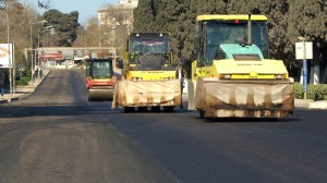 Biləcəri qəsəbəsinin mərkəzi yolunda təmir-tikinti işləri aparılıb – FOTO