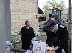Ağcabədidə “Evdə qal” devizi altında aksiya keçirilib - FOTO