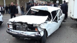 Tovuzda yol qəzası - Çanaq sümüyü sındı – FOTO