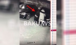 Bakıda gecə qızlardan gözlənilməz hərəkət - VİDEO