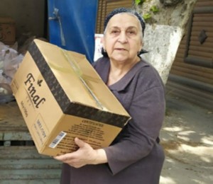 Polis Göyçayda aztəminatlı ailələrə baş çəkib - FOTO