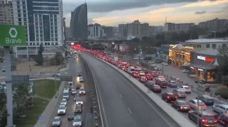 Paytaxtın tıxac olan küçə və prospektləri - DİQQƏT  - FOTO