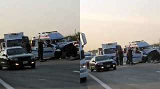 Təcili yardım maşınında qəzaya uğrayan həkim vəfat etdi - FOTO - VİDEO 