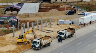 Böyükşor-Pirşağı yolunda yeni yerüstü piyada keçidləri inşa edilir - FOTO - VİDEO