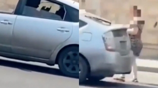 Bakıda “Prius” sürücüsündən qadın sərnişinə qarşı zorakılıq - VİDEO 