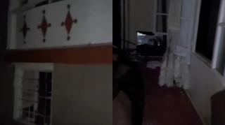 Şəkidə partlayış olan evdən görüntülər - VİDEO