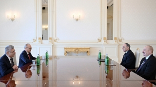 Prezident Muhsin Şentürkü qəbul etdi - FOTOLAR 