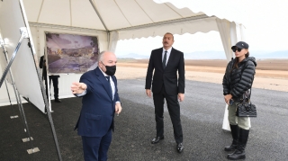 Prezident Zəngilan Beynəlxalq Hava Limanının tikintisi ilə tanış olub