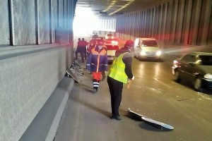 Bakıda yol təsərrüfatına ziyan vurulub - FOTO