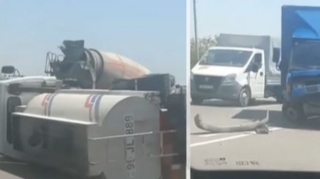 Binəqədi-Novxanı yolunda zəncirvari qəza - VİDEO 