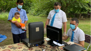 Şəhidin 6 aylıq övladına səyyar xidmət göstərildi - FOTO 