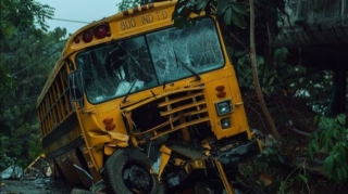 Hindistanda sürücü məktəb avtobusundan yerə atıldı: Ölənlər var 