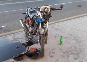 Bakıda motosiklet qəzası: qız və oğlan ağır xəsarət alıb