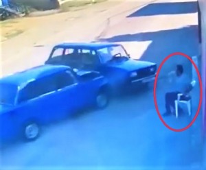 Bu hadisə Azərbaycanda baş verib - Son anda faciə olacaqdı - VİDEO