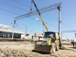Sumqayıt sərnişin stansiyasının elektrik təchizatı sistemi yenidən qurulur - FOTO